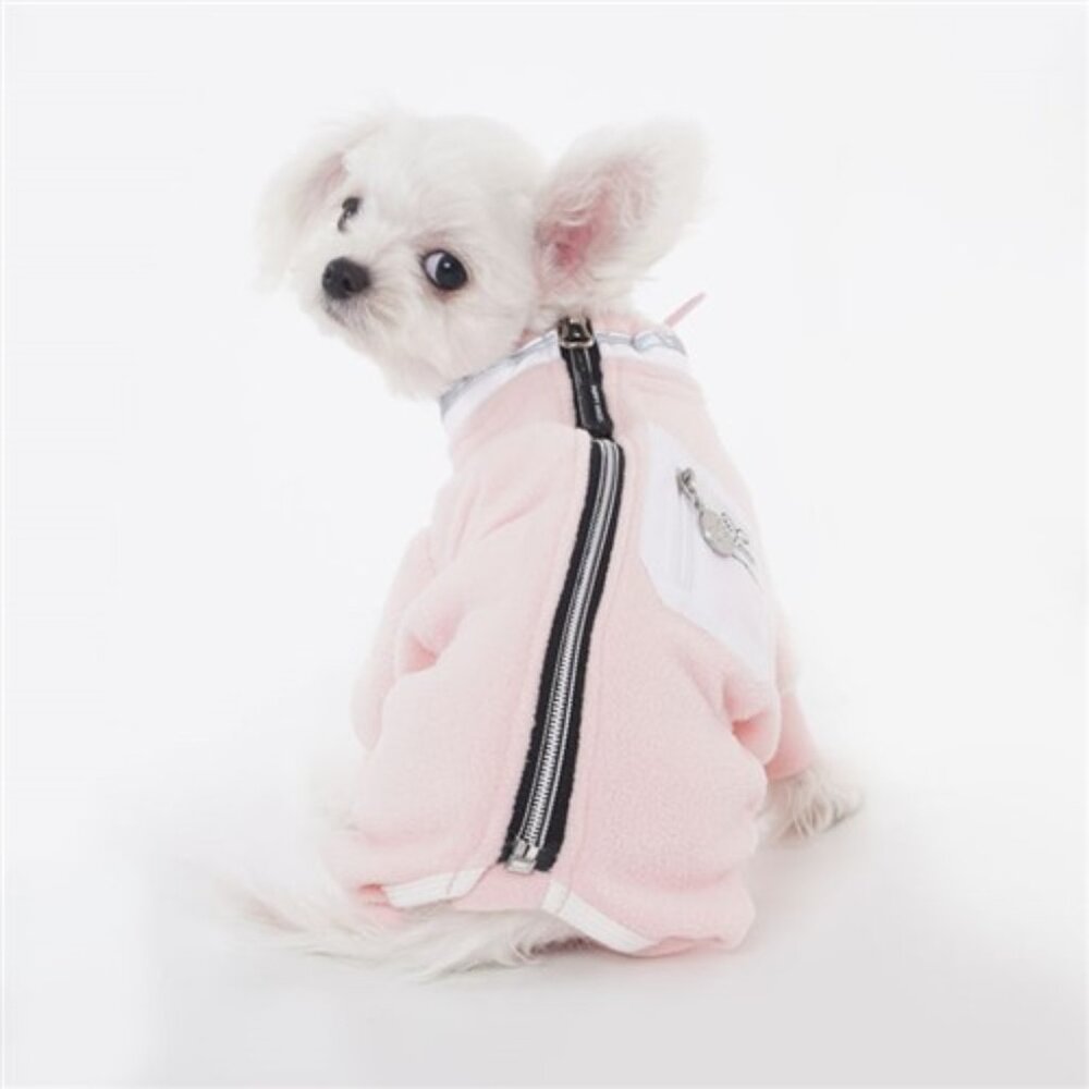 Puppy Angel Pocket Fleece in PINK LARGE - NEW